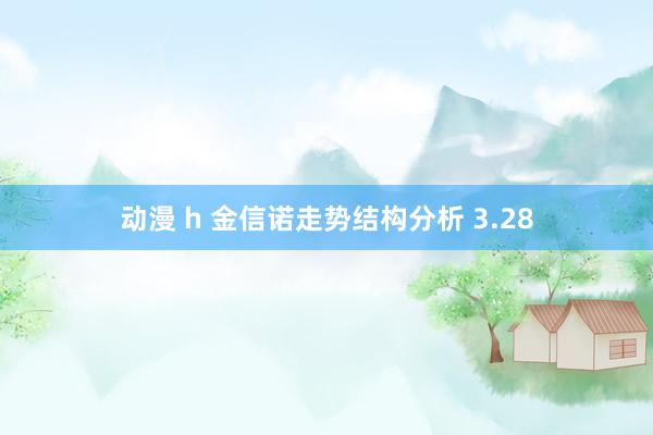 动漫 h 金信诺走势结构分析 3.28
