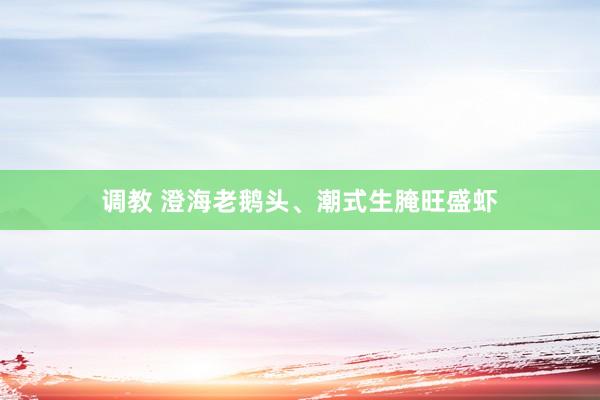 调教 澄海老鹅头、潮式生腌旺盛虾